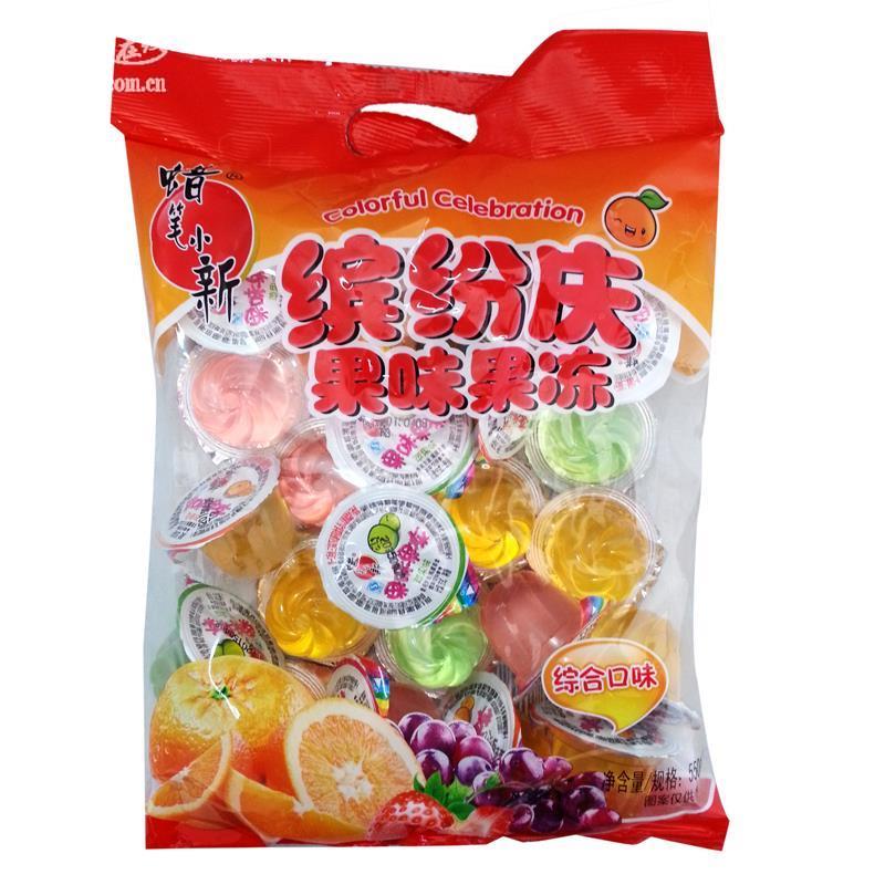 蜡笔小新缤纷庆果味果冻什锦550g