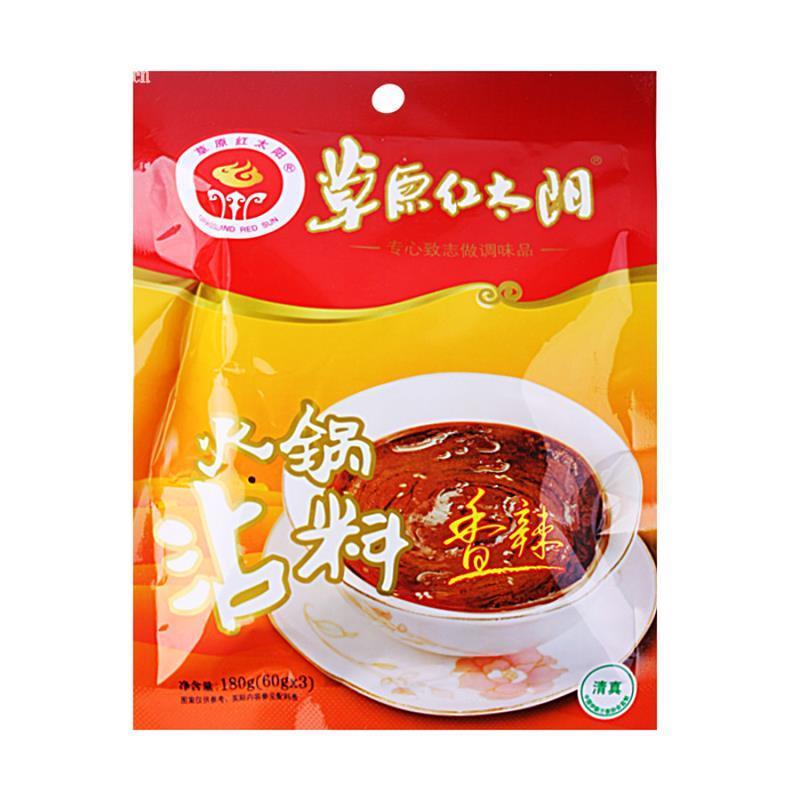 草原红太阳火锅蘸料香辣180g